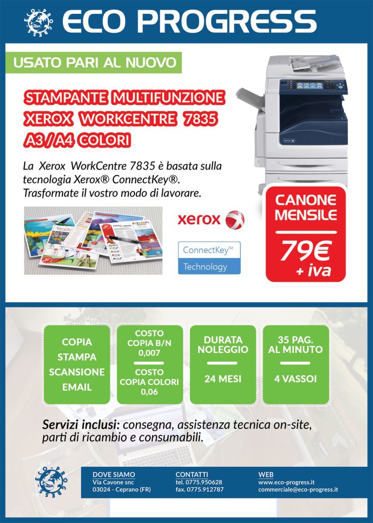 promo noleggio xerox 7835